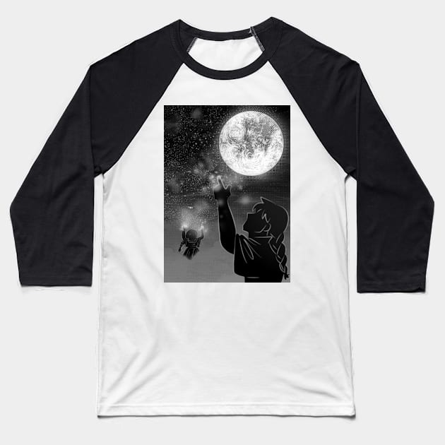 Where Do Stars Come From? "THE STARMAKER" OFFICIAL PRINT Baseball T-Shirt by LaurenPatrick